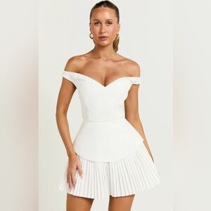 Showpo Off-Shoulder White Mini Dress
